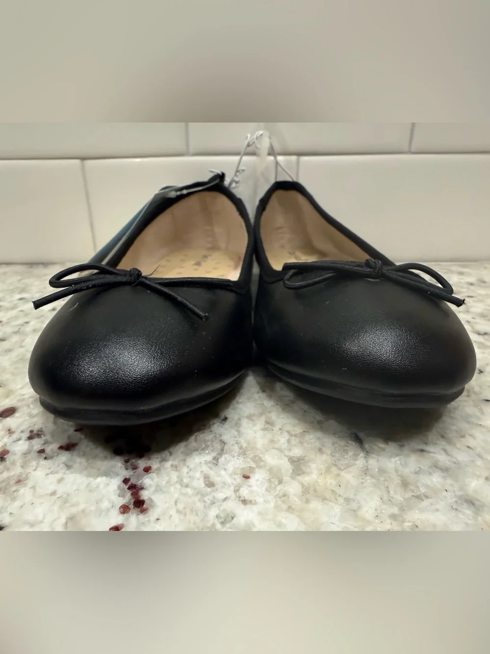 Cat & Jack Black Bow Ballet Flats Size 13 NWT